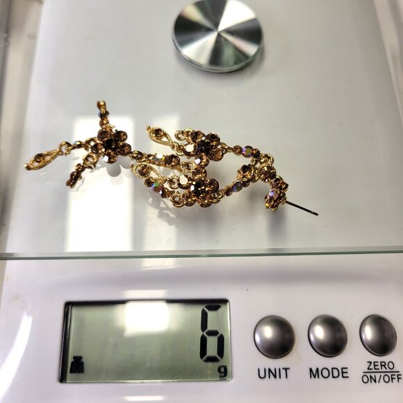 Crystal Chandelier Statement Earrings - Picture 7 of 8